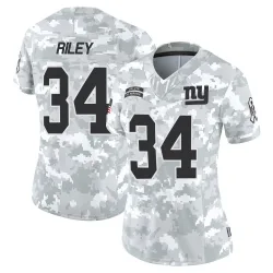 Women's Elijah Riley New York Giants No.34 Limited 2024 Salute to Service Jersey - Arctic Camo