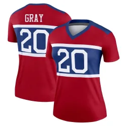 Women's Eric Gray New York Giants No.20 Legend Century Alternate Jersey - Red