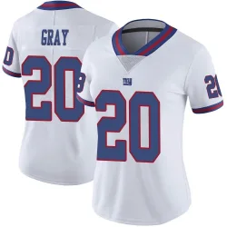Women's Eric Gray New York Giants No.20 Limited Color Rush Jersey - White