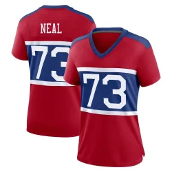 Women's Evan Neal New York Giants No.73 Game Century Alternate Jersey - Red