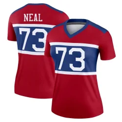 Women's Evan Neal New York Giants No.73 Legend Century Alternate Jersey - Red