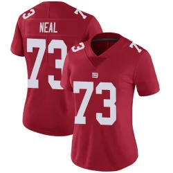 Women's Evan Neal New York Giants No.73 Limited Alternate Vapor Untouchable Jersey - Red