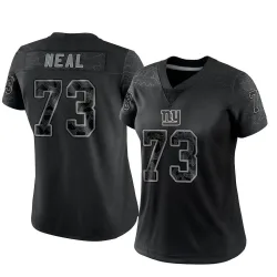 Women's Evan Neal New York Giants No.73 Limited Reflective Jersey - Black