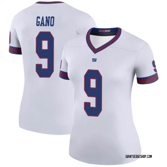 Women's Graham Gano New York Giants No.9 Legend Color Rush Jersey - White