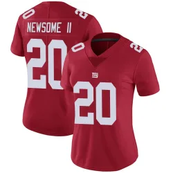 Women's Greg Newsome II New York Giants No.20 Limited Alternate Vapor Untouchable Jersey - Red