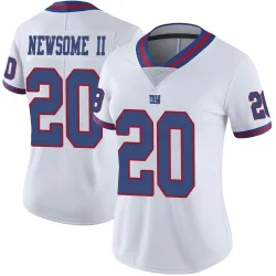 Women's Greg Newsome II New York Giants No.20 Limited Color Rush Jersey - White