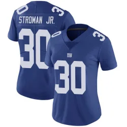 Women's Greg Stroman Jr. New York Giants No.30 Limited Team Color Vapor Untouchable Jersey - Royal