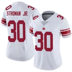 Women's Greg Stroman Jr. New York Giants No.30 Limited Vapor Untouchable Jersey - White