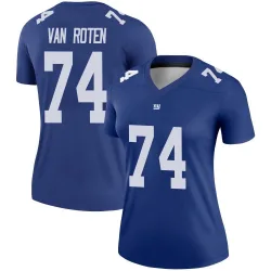 Women's Greg Van Roten New York Giants No.74 Legend Jersey - Royal