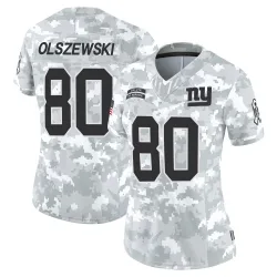 Women's Gunner Olszewski New York Giants No.80 Limited 2024 Salute to Service Jersey - Arctic Camo