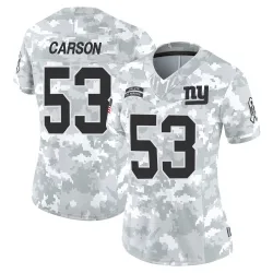 Women's Harry Carson New York Giants No.53 Limited 2024 Salute to Service Jersey - Arctic Camo