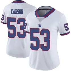 Women's Harry Carson New York Giants No.53 Limited Color Rush Jersey - White