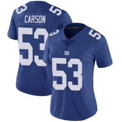 Women's Harry Carson New York Giants No.53 Limited Team Color Vapor Untouchable Jersey - Royal