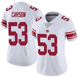 Women's Harry Carson New York Giants No.53 Limited Vapor Untouchable Jersey - White