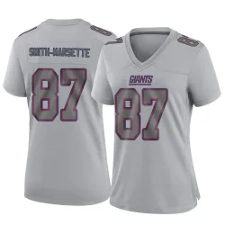 Women's Ihmir Smith-Marsette New York Giants No.87 Game Atmosphere Fashion Jersey - Gray