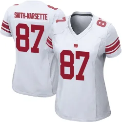 Women's Ihmir Smith-Marsette New York Giants No.87 Game Jersey - White