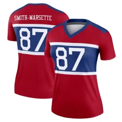 Women's Ihmir Smith-Marsette New York Giants No.87 Legend Century Alternate Jersey - Red
