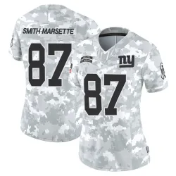 Women's Ihmir Smith-Marsette New York Giants No.87 Limited 2024 Salute to Service Jersey - Arctic Camo