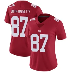 Women's Ihmir Smith-Marsette New York Giants No.87 Limited Alternate Vapor Untouchable Jersey - Red