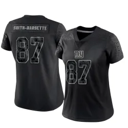 Women's Ihmir Smith-Marsette New York Giants No.87 Limited Reflective Jersey - Black
