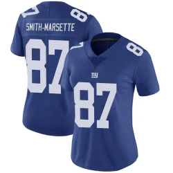 Women's Ihmir Smith-Marsette New York Giants No.87 Limited Team Color Vapor Untouchable Jersey - Royal