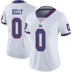 Women's Jack Kelly New York Giants No.0 Limited Color Rush Jersey - White