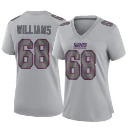 Women's Jaison Williams New York Giants No.68 Game Atmosphere Fashion Jersey - Gray