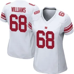 Women's Jaison Williams New York Giants No.68 Game Jersey - White