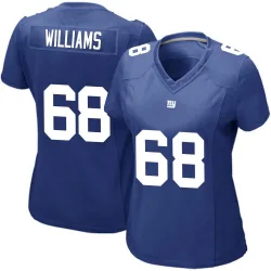 Women's Jaison Williams New York Giants No.68 Game Team Color Jersey - Royal