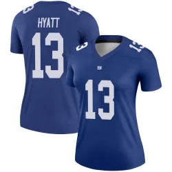 Women's Jalin Hyatt New York Giants No.13 Legend Jersey - Royal