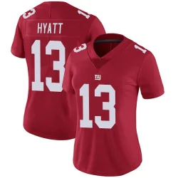 Women's Jalin Hyatt New York Giants No.13 Limited Alternate Vapor Untouchable Jersey - Red