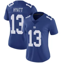Women's Jalin Hyatt New York Giants No.13 Limited Team Color Vapor Untouchable Jersey - Royal