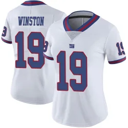 Women's Jameis Winston New York Giants No.19 Limited Color Rush Jersey - White