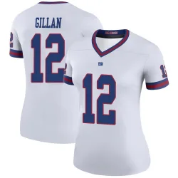 Women's Jamie Gillan New York Giants No.12 Legend Color Rush Jersey - White