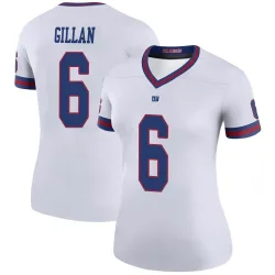 Women's Jamie Gillan New York Giants No.6 Legend Color Rush Jersey - White