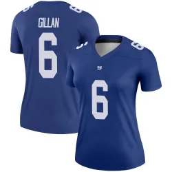 Women's Jamie Gillan New York Giants No.6 Legend Jersey - Royal