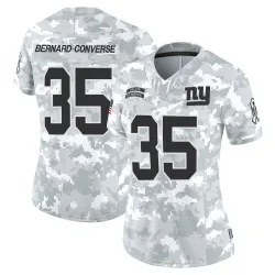 Women's Jarrick Bernard-Converse New York Giants No.35 Limited 2024 Salute to Service Jersey - Arctic Camo