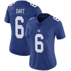 Women's Jaxson Dart New York Giants No.6 Limited Team Color Vapor Untouchable Jersey - Royal