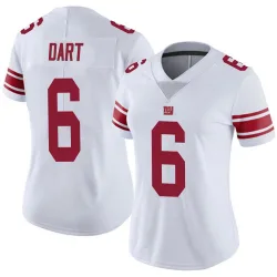 Women's Jaxson Dart New York Giants No.6 Limited Vapor Untouchable Jersey - White