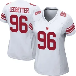Women's Jeremiah Ledbetter New York Giants No.96 Game Jersey - White