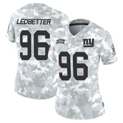 Women's Jeremiah Ledbetter New York Giants No.96 Limited 2024 Salute to Service Jersey - Arctic Camo