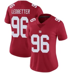 Women's Jeremiah Ledbetter New York Giants No.96 Limited Alternate Vapor Untouchable Jersey - Red