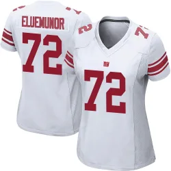 Women's Jermaine Eluemunor New York Giants No.72 Game Jersey - White