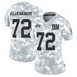 Women's Jermaine Eluemunor New York Giants No.72 Limited 2024 Salute to Service Jersey - Arctic Camo