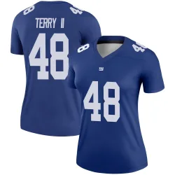 Women's Jermaine Terry II New York Giants No.48 Legend Jersey - Royal