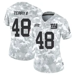 Women's Jermaine Terry II New York Giants No.48 Limited 2024 Salute to Service Jersey - Arctic Camo