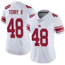 Women's Jermaine Terry II New York Giants No.48 Limited Vapor Untouchable Jersey - White