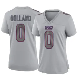 Women's Jevon Holland New York Giants No.0 Game Atmosphere Fashion Jersey - Gray