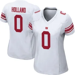Women's Jevon Holland New York Giants No.0 Game Jersey - White
