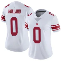 Women's Jevon Holland New York Giants No.0 Limited Vapor Untouchable Jersey - White